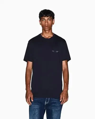 Armani Exchange Mens Small Chest Milano/New York Logo Tee - 4