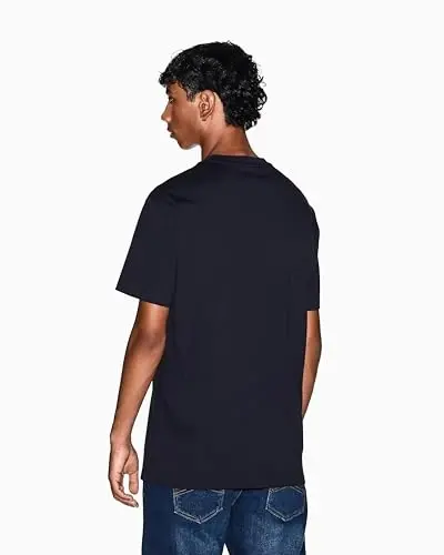 Armani Exchange Erkek Küçük Göğüs Milano/New York Logo Tişört 