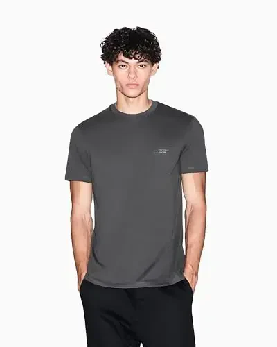 Armani Exchange Mens Small Chest Milano/New York Logo Tee - 4