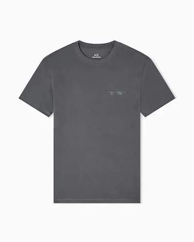 Armani Exchange Erkek Küçük Göğüs Milano/New York Logo Tişört 