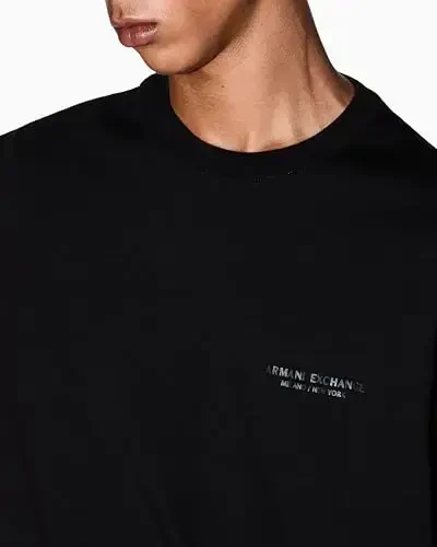Armani Exchange Mens Small Chest Milano/New York Logo Tee - 2