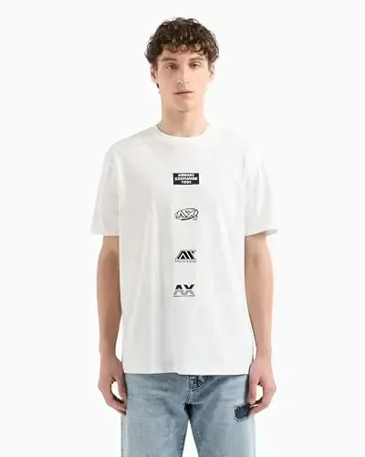Armani Exchange Mens Logo Mania Tee - ARMANI EXCHANGE (1)