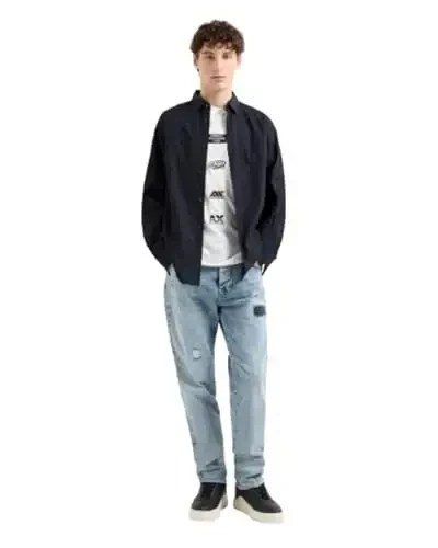 Armani Exchange Mens Logo Mania Tee - 1