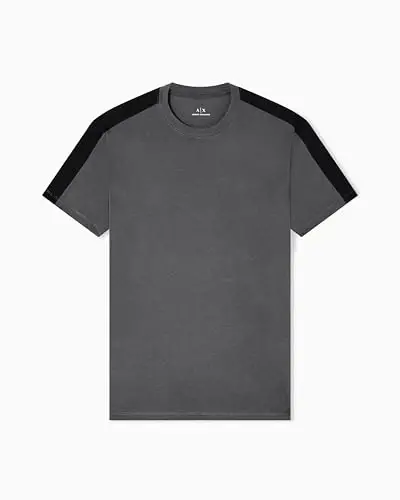 Armani Exchange Men's Logo Tape Cotton Tee - 1
