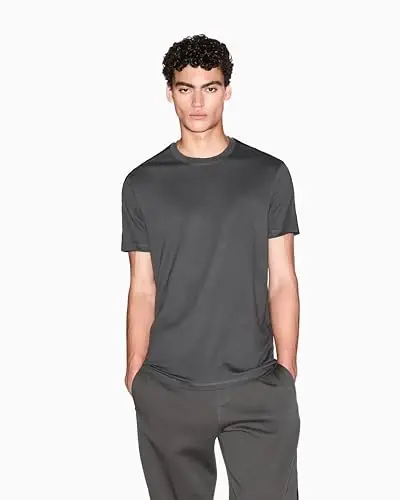 Armani Exchange Men's Logo Tape Cotton Tee - 4