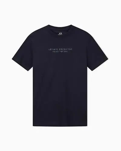 Armani Exchange Mens Center Logo Milano/New York Logo Tee - ARMANI