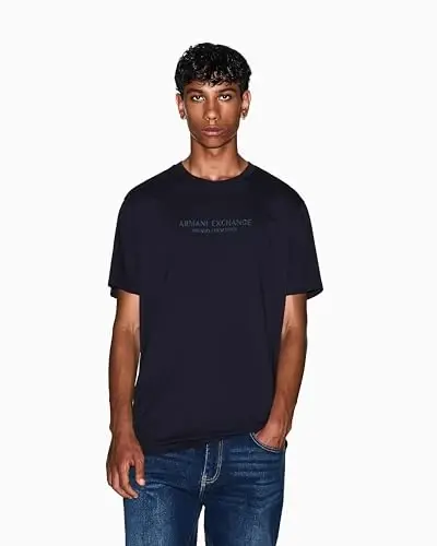 Armani Exchange Men's Center Logo Milano/New York Logo Tee - 4