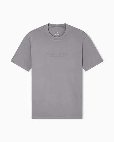 Armani Exchange Erkek Merkezi Logo Milano/New York Logo Tişört 