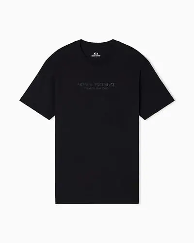 Armani Exchange Men's Center Logo Milano/New York Logo Tee - 1