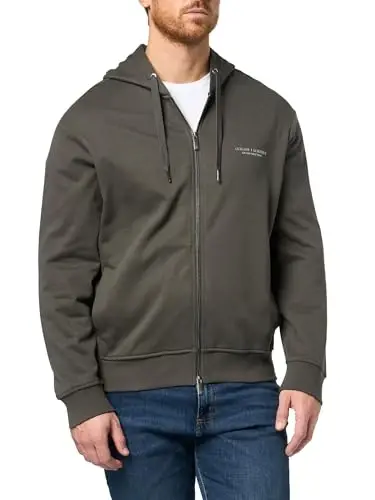Armani Exchange Men's Milano/Ny Zip Up Hooded Sweatshirt - ARMANI