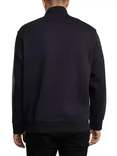 Armani Exchange mens Cotton Icon Logo Half Zip Sweater - 3