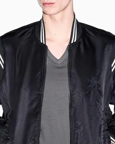 Armani Exchange Erkek Pima Pamuklu Jarse Kısa Kollu V Yaka T-Shirt - 3