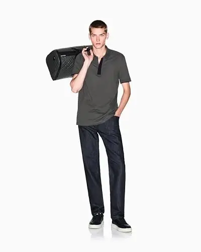 Armani Exchange Mens Slim Fit Cotton Pique Polo - 3