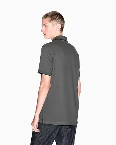 Armani Exchange Mens Slim Fit Cotton Pique Polo - 5