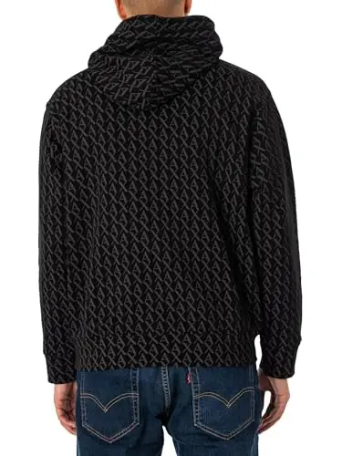 Armani Exchange Men's All Over Print Cotton Hooded Sweatshirt - 3