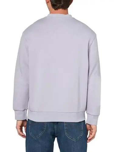 Armani Exchange mens Monochromatic Rectangle Logo Sweatshirt - ARMANI (1)