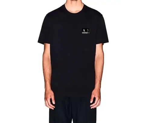Armani Exchange Gold Detail Cotton T-Shirt - 1