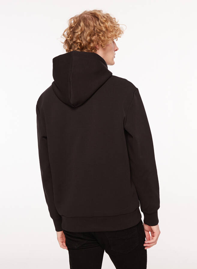 Armani Exchange Hooded Black Men's Sweatshirt 6RZMKB 1200 BLACK - 6