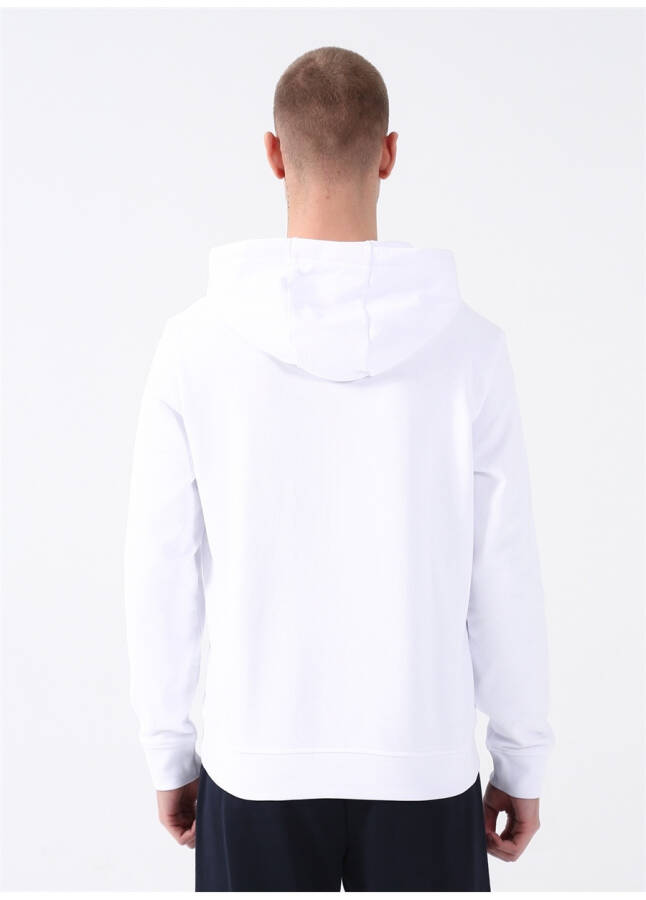 Armani Exchange Kapüşonlu Yaka Beyaz Erkek Sweatshırt 8NZMPC 1100-WHITE - 9