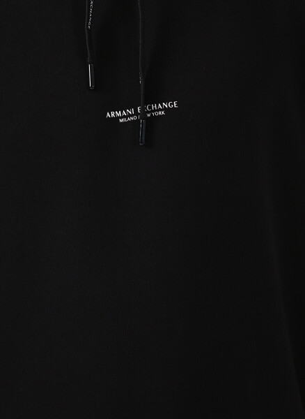 Armani Exchange Kapüşonlu Yaka Siyah Erkek Sweatshirt 8NZM94 1200-BLACK - 5