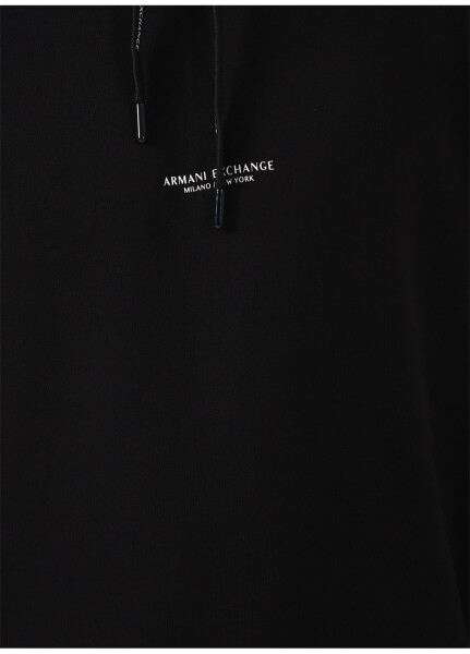 Armani Exchange Kapüşonlu Yaka Siyah Erkek Sweatshirt 8NZM94 1200-BLACK - 10