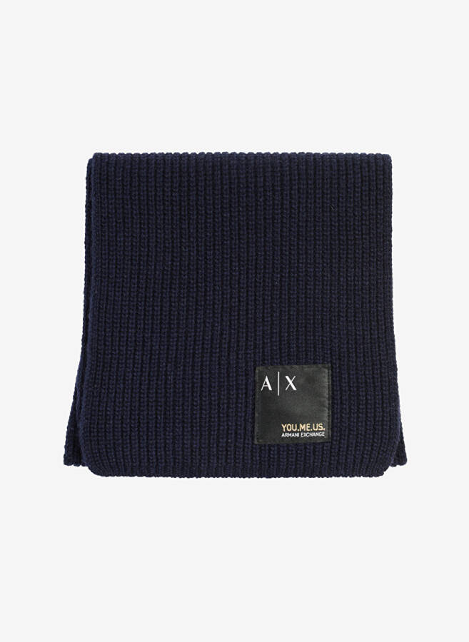 Armani Exchange ko'k rangli erkaklar sharfi 954603 00035-BLU NAVY - 3