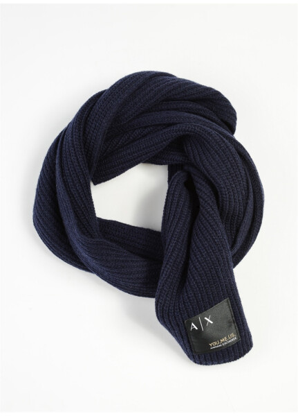 Armani Exchange ko'k rangli erkaklar sharfi 954603 00035-BLU NAVY - 4