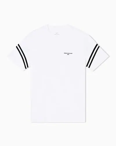 Armani Exchange Mens Arm Band Text Logo Tee - ARMANI