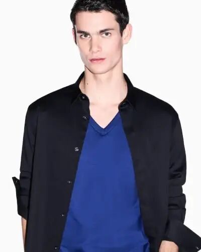 Armani Exchange Mens Basic Pima V Neck Tee - 3