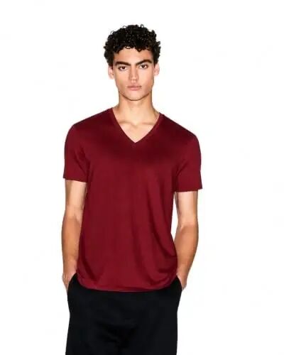 Armani Exchange Mens Basic Pima V Neck Tee - A | X ARMANI EXCHANGE