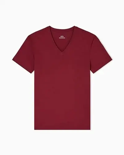 Armani Exchange Mens Basic Pima V Neck Tee - A | X ARMANI EXCHANGE (1)