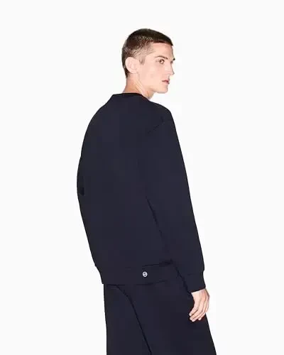 Armani Exchange mens Center Chest Logo Crewneck - 5