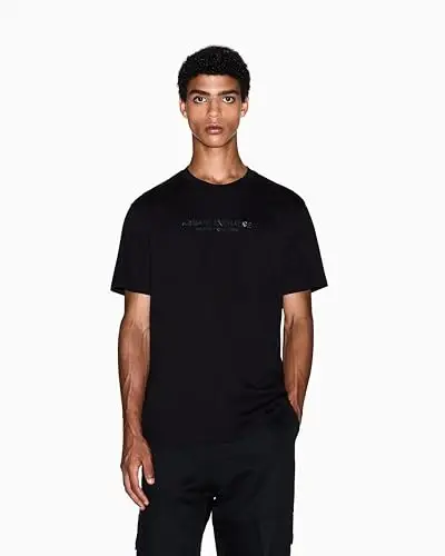 Armani Exchange Mens Center Logo Milano/New York Logo Tee - 4