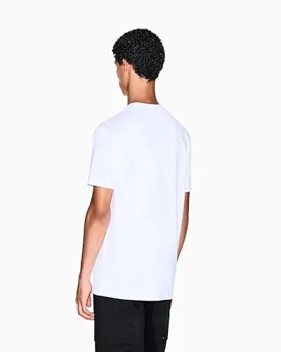 Armani Exchange Mens Center Logo Milano/New York Logo Tee 