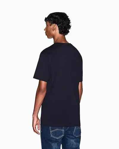 Armani Exchange Mens Center Logo Milano/New York Logo Tee 
