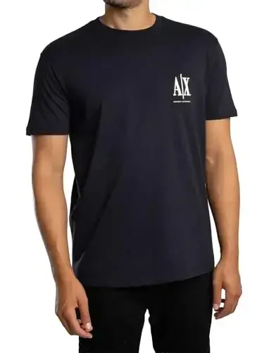 Armani Exchange Mens Chest Icon Logo Tee 