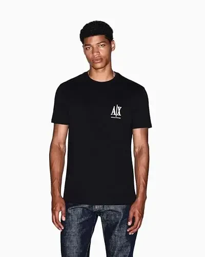 Armani Exchange Mens Chest Icon Logo Tee - 2
