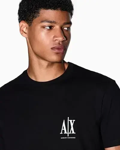 Armani Exchange Mens Chest Icon Logo Tee - 5