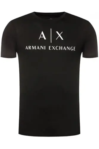 Armani Exchange Mens Classic Crew Logo Tee T Shirt 