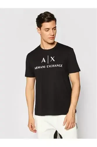 Armani Exchange Mens Classic Crew Logo Tee T Shirt - 3