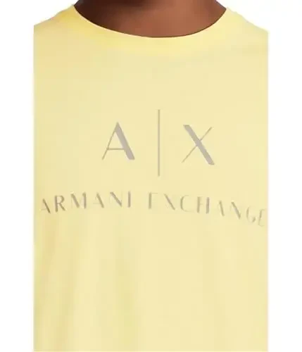 Armani Exchange Mens Classic Crew Logo Tee T Shirt - 4