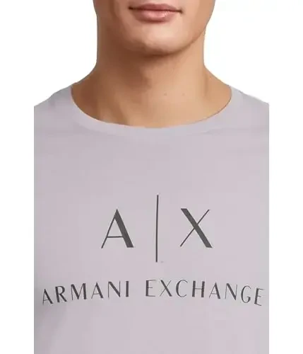 Armani Exchange Mens Classic Crew Logo Tee T Shirt - 4