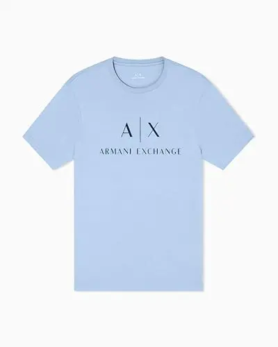 Armani Exchange Mens Classic Crew Logo Tee T Shirt - 1