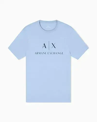 Armani Exchange Mens Classic Crew Logo Tee T Shirt - ARMANI EXCHANGE