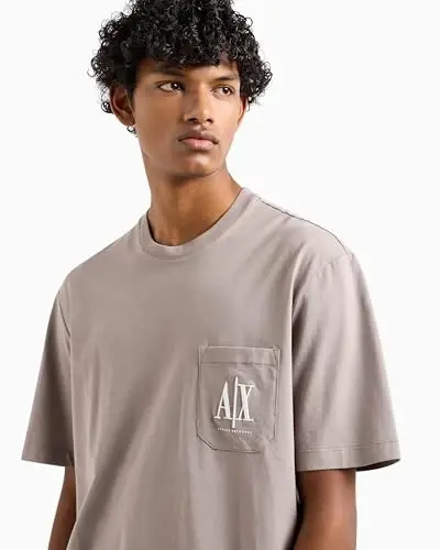Armani Exchange Mens Icon Pocket Logo Tee - 5