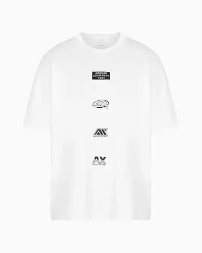 Armani Exchange Mens Logo Mania Tee - 3
