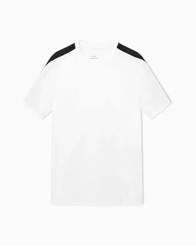 Armani Exchange Mens Logo Tape Cotton Tee - 2