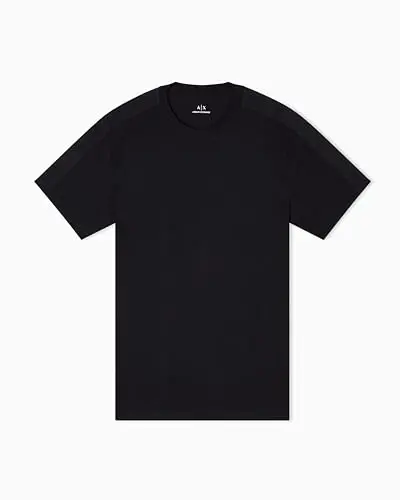 Armani Exchange Mens Logo Tape Cotton Tee - ARMANI (1)
