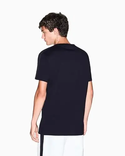 Armani Exchange Mens Logo Tape Cotton Tee - 4