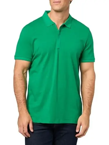 Armani Exchange Mens Logo Zip Jersey Polo - ARMANI